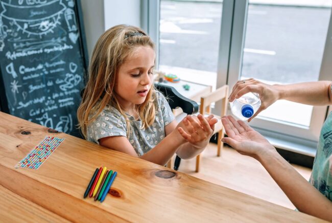 germenes colegio niños