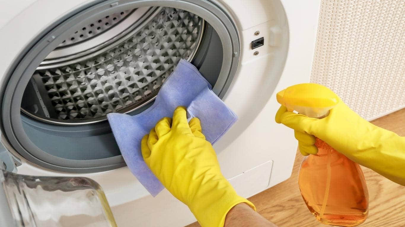 Limpiar goma de la lavadora